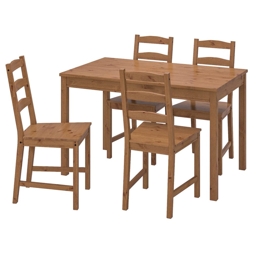 میز و صندلی 4 نفره ایکیا JOKKMOKK قهوه ای روشن