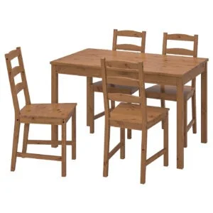 میز و صندلی 4 نفره ایکیا JOKKMOKK قهوه ای روشن
