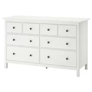 دراور هشت کشویی سفید ایکیا HEMNES