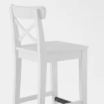 مدل های صندلی بار ایکیا مدل INGOLF سفید/ همراه با پشتی