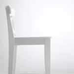 صندلی بار بدون کفی ایکیا مدل INGOLF سفید/ همراه با پشتی