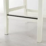 خرید اینترنتی صندلی بار ایکیا مدل INGOLF سفید/ همراه با پشتی
