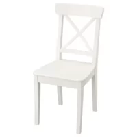صندلی بدون کفی ایکیا INGOLF سفید/ زردان
