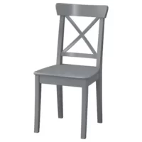 صندلی بدون کفی ایکیا INGOLF خاکستری / زردان