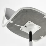 صندلی چرخ دار ایکیا مدل ORFJAL فریم سفید/ روکش ویسل خاکستری کم‌رنگ