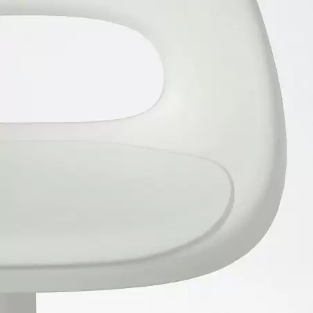 صندلی چرخدار نشیمن سفید پایه مشکی ایکیا مدل LOBERGET / MALSKAR