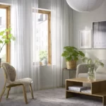 پرده ایکیا مدل LILL سفید ۳۰۰*۲۸۰ سانتی‌متر