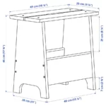 قیمت چهارپایه ایکیا مدل PERJOHAN دارای فضای ذخیره‌سازی/ چوبی