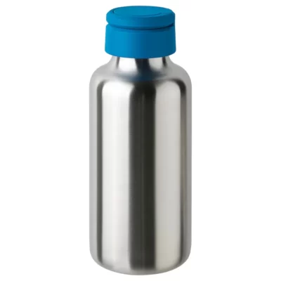 بطری استیل ایکیا ENKELSPARIG آبی روشن، 0.5 لیتر