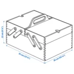 خرید آنلاین نظم‌دهنده میز ایکیا مدل KLAMMEMACKA ابعاد ۲۲*۳۵ سانتی‌متر