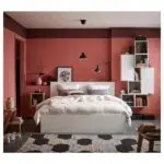 تخت خواب ایکیا MALM، ابعاد 180x200 cm، ساخته شده از چوب با کیفیت با کفی Luröy