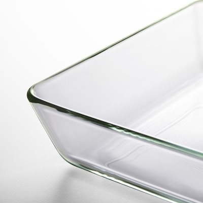 ظرف فر و سرو شیشه شفاف 35x25 برند ایکیا مدل MIXTUR
