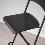 صندلی بدون کفی تاشو بار ایکیا مدل FRANKLIN با پشتی/ مشکی ۷۴ سانتی‌متر