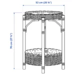 انواع میز حصیری ایکیا مدل TOLKNING قطر ۵۲ سانتی‌متر