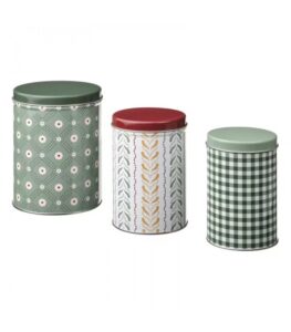 جعبه فلزی ست 3 تایی ایکیا VINTERFINT | زردان