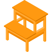 ایکیا زردان | چهارپایه، نیمکت