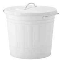 سطل زباله سفید 16 لیتری ایکیا KNODD / زردان