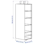 خرید نظم دهنده کمد ایکیا مدل SKUBB خاکستری تیره ۱۲۵*۴۵*۳۵ سانتی‌متر