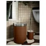سطل زباله 3 لیتری قهوه ای ایکیا EKOLN کاربردی همراه با پدال