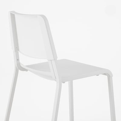 صندلی سفید ایکیا TEODORES / پایه فلزی