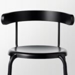 صندلی مشکی ایکیا YNGVAR / پایه فلزی