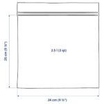 خرید آنلاین زیپ کیپ 25 تایی ایکیا ISTAD نارنجی روشن