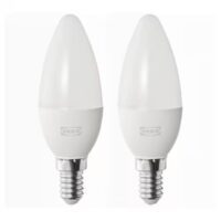 لامپ LED E14 470 ایکیا SOLHETTA سفید عقیق