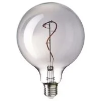 لامپ LED E27 ایکیا مدل MOLNART کروی شفاف خاکستری/ قطر125میلی متر