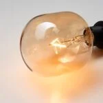 لامپ LED ایکیا LUNNOM شیشه شفاف قهوه ای