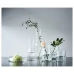 گلدان شیشه ای شفاف TIDVATTEN ایکیا/ 30 سانتی متر