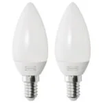 قیمت لامپ LED E14 250 ایکیا SOLHETTA بسته 2 عددی