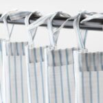 جنس پرده ایکیا GULSPARV راه‌راه آبی/سفید