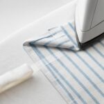 خرید آنلاین پرده ایکیا GULSPARV راه‌راه آبی/سفید