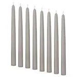 شمع قلمی بدون عطر ایکیا KLOKHET خاکستری بسته 8 عددی/ سایز 25 سانتی متر