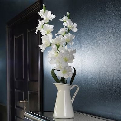 خرید آنلاین گل مصنوعی ایکیا SMYCKA گلایول سفید