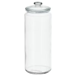 بانکه درب دار ایکیا VARDAGEN، شیشه‌ای شفاف، ۱.۸ لیتری