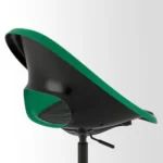 صندلی پایه مشکی نشیمن سبز ایکیا مدل ELDBERGET / MALSKAR