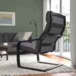 خرید اینترنتی صندلی راحتی POANG ایکیا مدل قهوه‌ای - مشکی/ خاکستری تیره گونارد