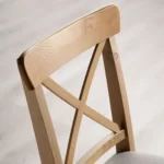 صندلی چوبی کفی دار ایکیا مدل INGOLF رنگ چوب