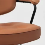 صندلی قابل تنظیم اداری ایکیا مدل ALEFJALL طلایی - قهوه‌ای