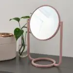 آینه رومیزی صورتی آیکیا GRANVAG ابعاد 23x23 سانتی متر