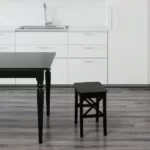 صندلی بدون پشتی ایکیا مدل INGOLF قهوه‌ای - مشکی