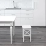 خرید اینترنتی صندلی بدون پشتی ایکیا مدل INGOLF سفید