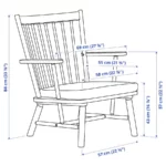 مدل های صندلی راحتی ایکیا مدل PERSBOL بژ/ خاکستری