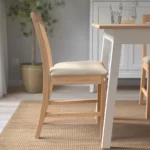 صندلی ناهارخوری ایکیا مدل PINNTORP با بالشتک/ رنگ قهوه‌ای روشن