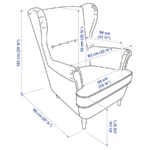 قیمت صندلی راحتی ایکیا مدل STRANDMON بژ