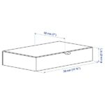 ابعاد باکس درب دار نظم دهنده برند IKEA مدل RAGODLING ابعاد 30x18x6 cm