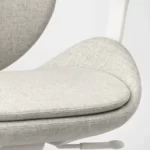 انواع صندلی اداری ایکیا مدل HATTEFJALL با روکش گونارد بژ/ سفید