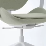 صندلی اداری چرخشی ایکیا مدل HATTEFJALL با روکش گونارد سبز روشن/ سفید