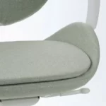 صندلی قابل تنظیم اداری ایکیا مدل HATTEFJALL با روکش گونارد سبز روشن/ سفید